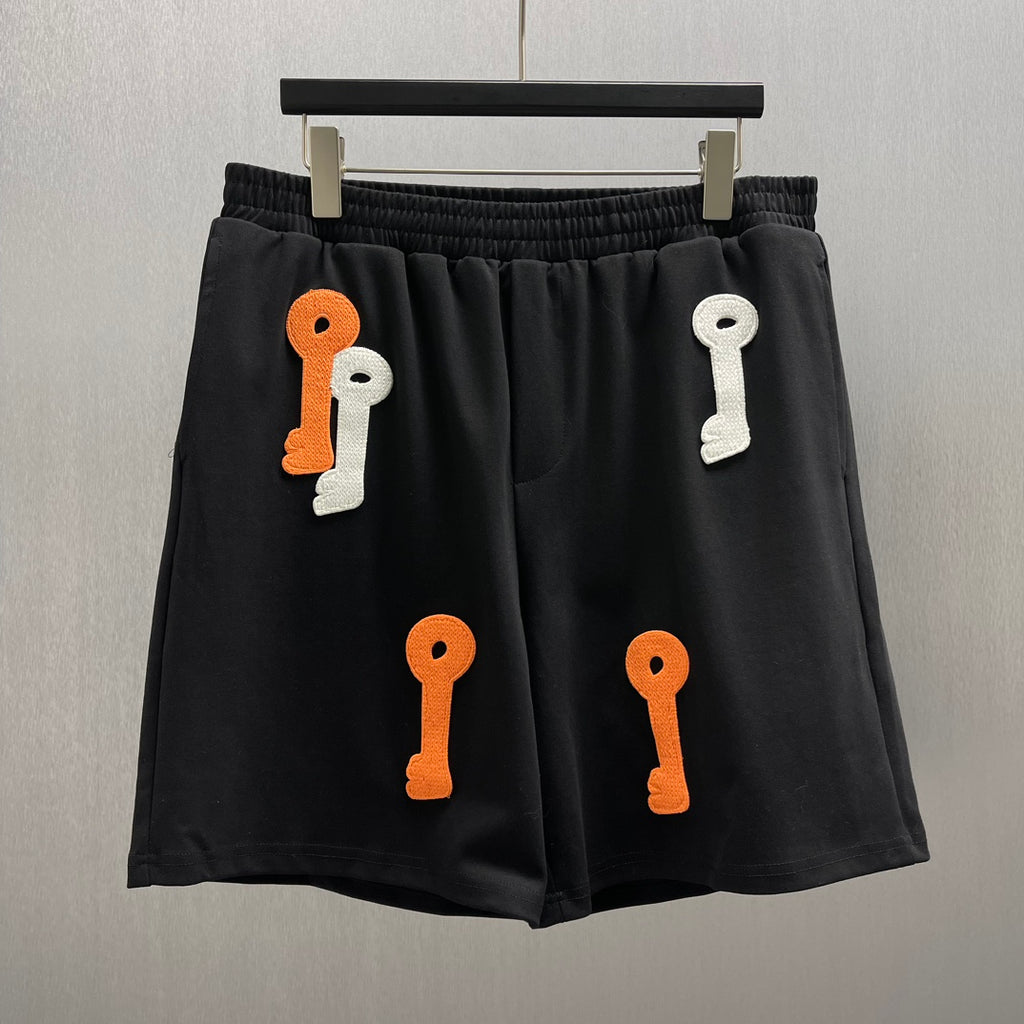 LW Shorts Bordado Llaves Luminosas Negro