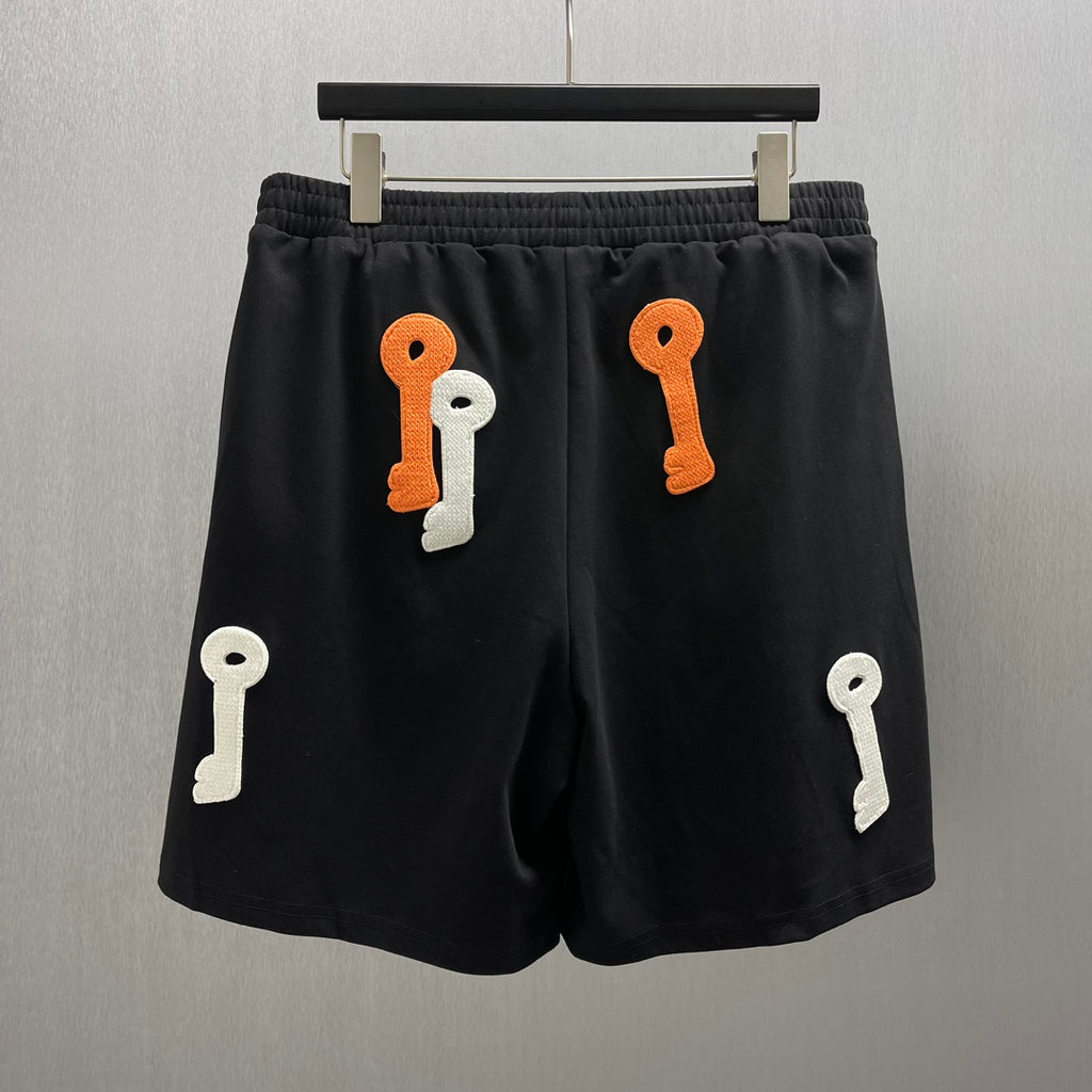 LW Shorts Bordado Llaves Luminosas Negro