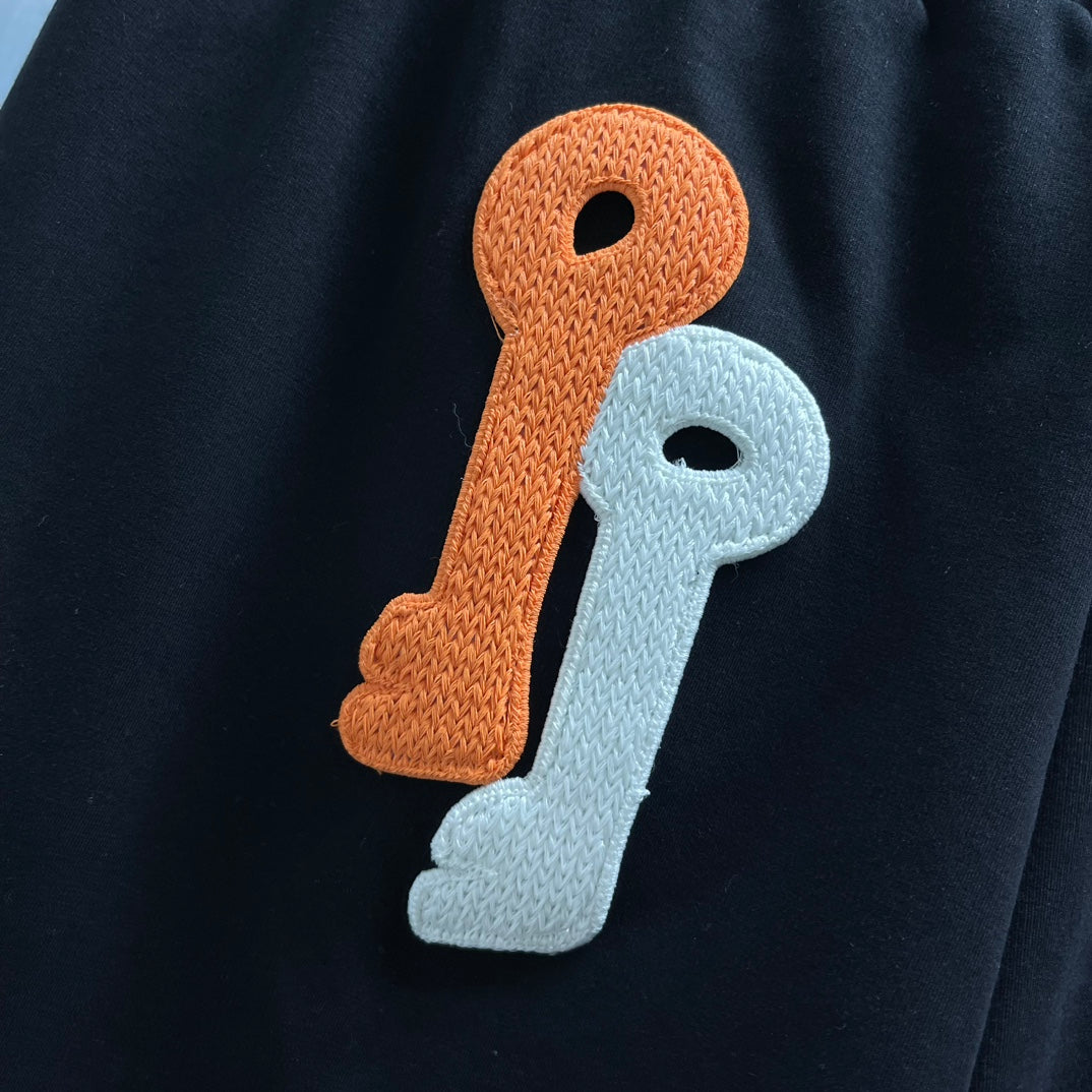 LW Shorts Bordado Llaves Luminosas Negro