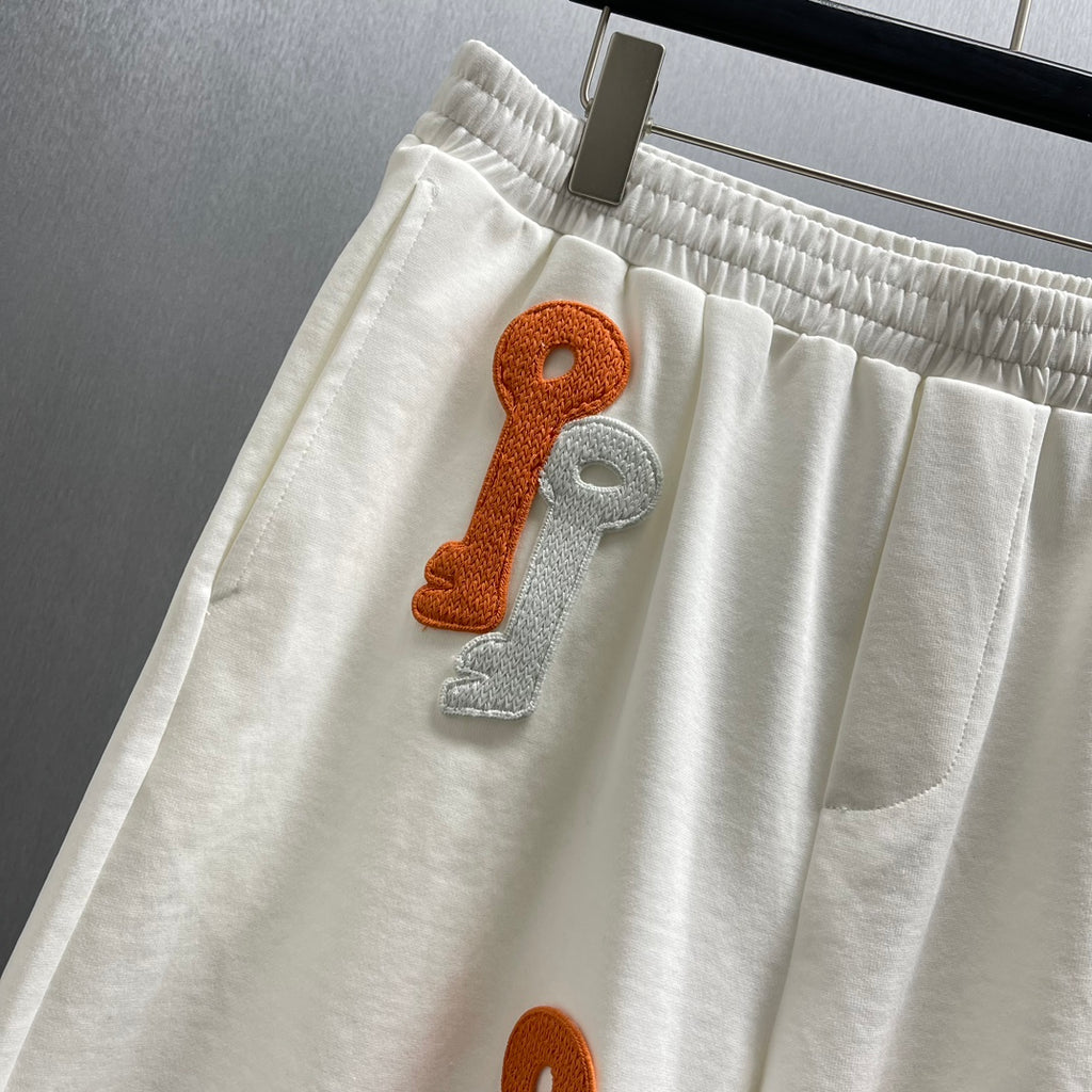 LW Shorts Bordado Llaves Luminosas Blanco