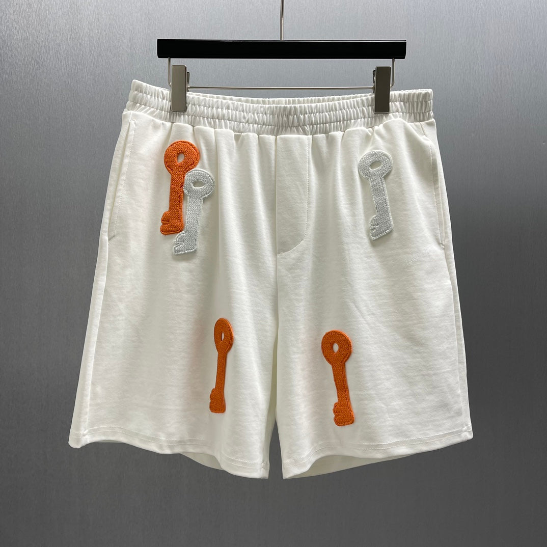LW Shorts Bordado Llaves Luminosas Blanco