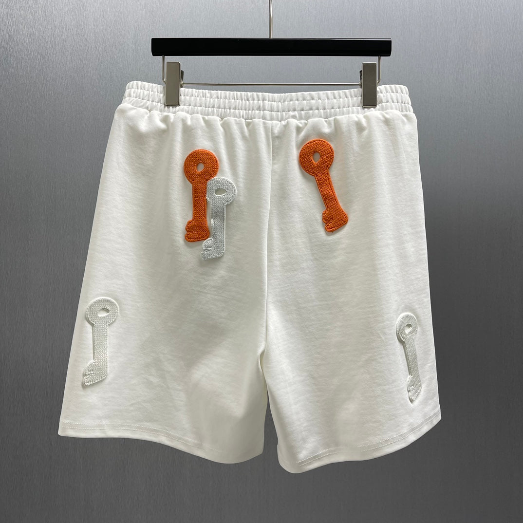 LW Shorts Bordado Llaves Luminosas Blanco
