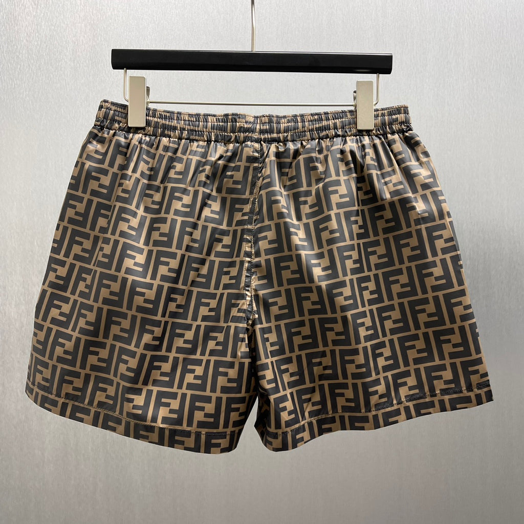 FND Bañador Marrón con Estampado FF