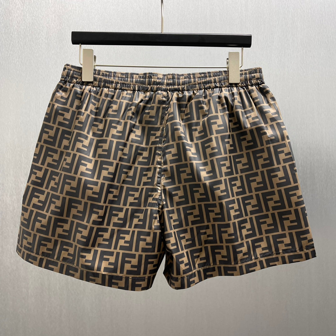 FND Bañador Marrón con Estampado FF