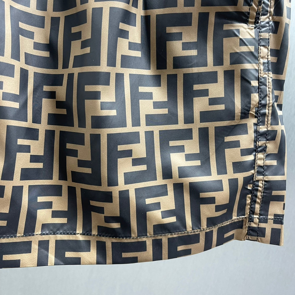 FND Bañador Marrón con Estampado FF