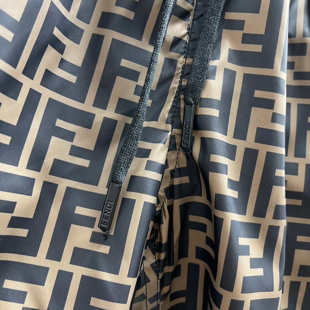 FND Bañador Marrón con Estampado FF