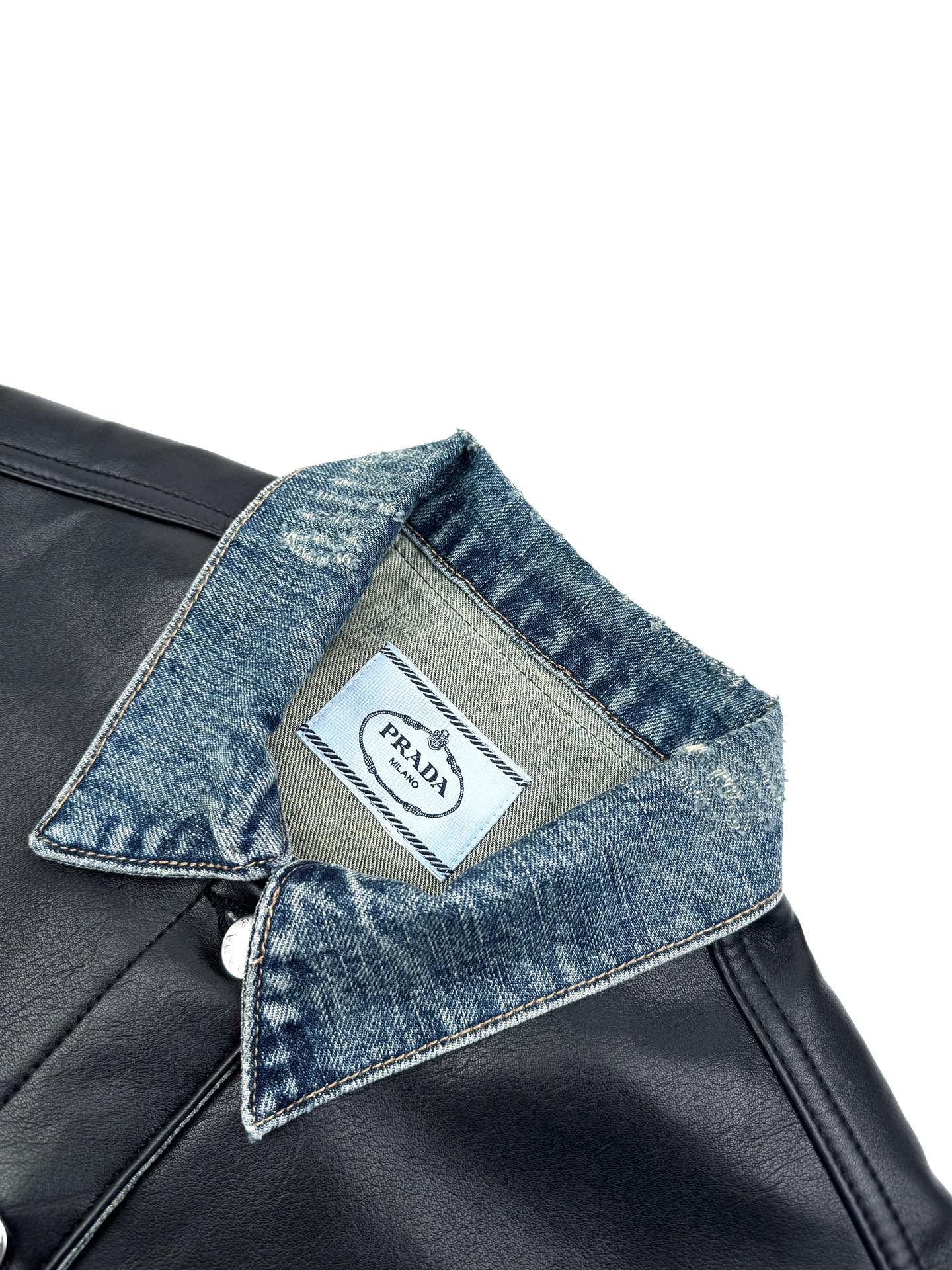 Chaqueta Denim & Leather Hybrid