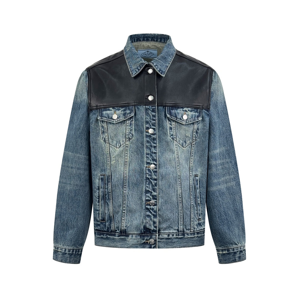 Chaqueta Denim & Leather Hybrid