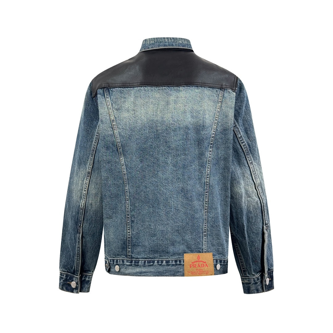 Chaqueta Denim & Leather Hybrid