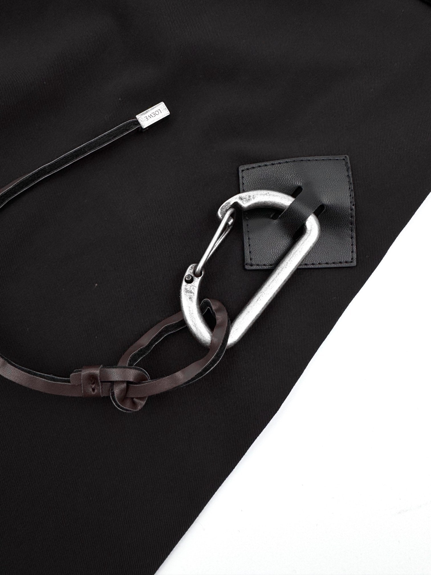 Pantalón Wide-Leg con Hebilla Signature (Negro)