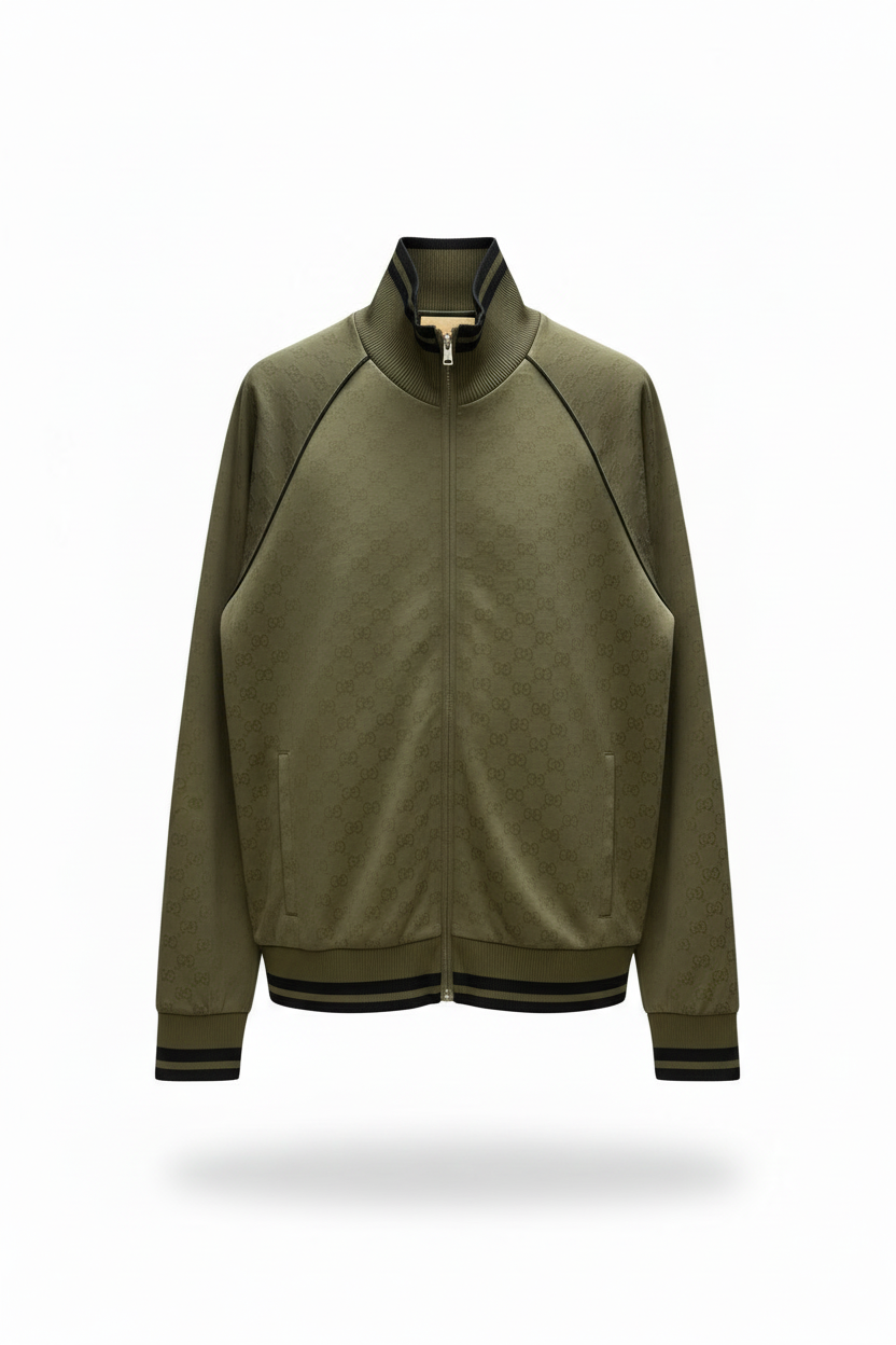 GC Chaqueta Punto Monograma Verde