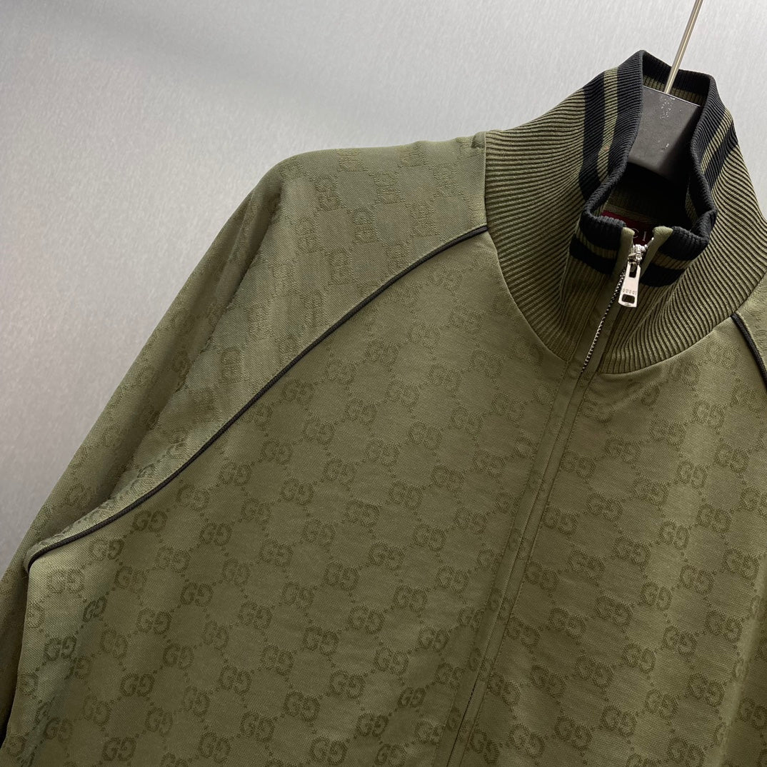 GC Chaqueta Punto Monograma Verde