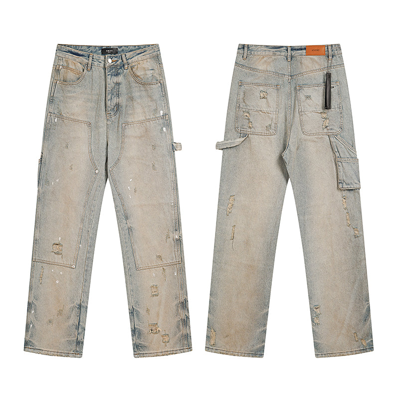 Pantalón Vaquero De Corte Recto Y Holgado En Acabado Lavado Oscuro – AMIRI – AM5022