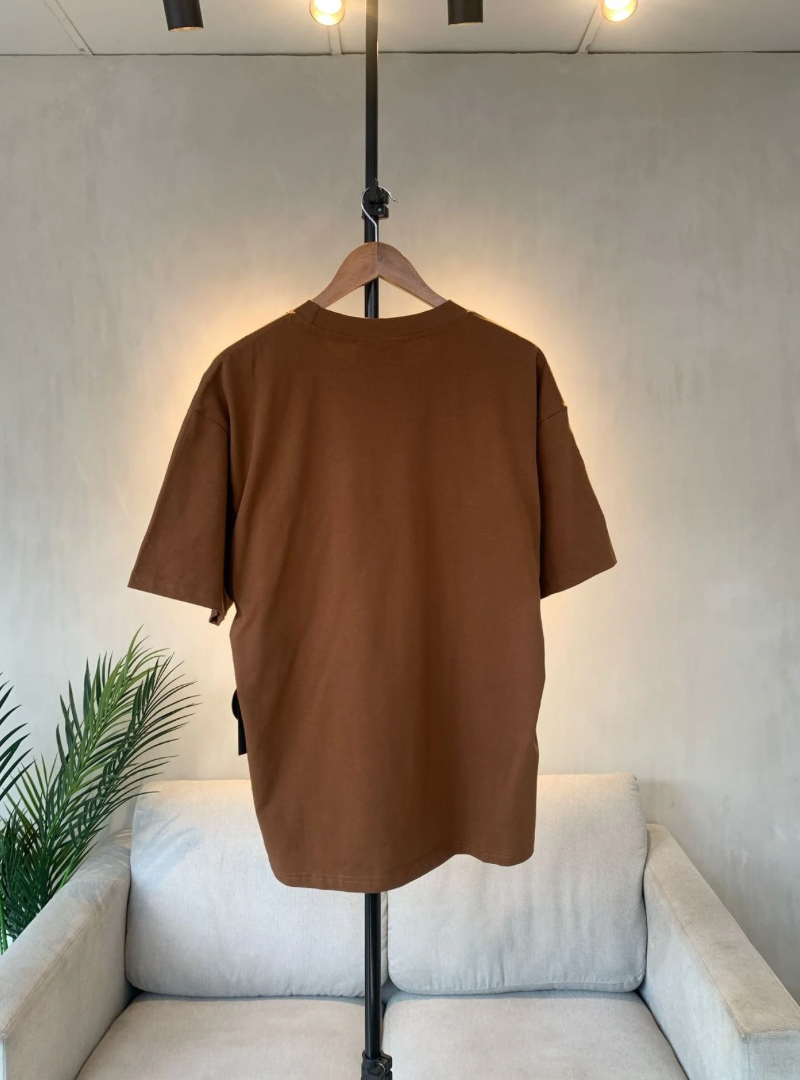 Camiseta Drew House Smiley Logo Café —