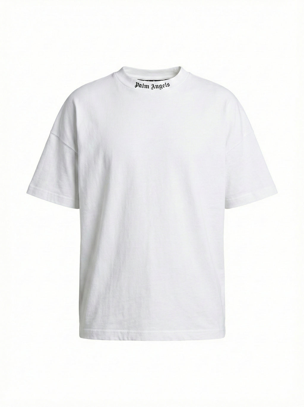Camiseta Palm Angels Blanca Oversize —