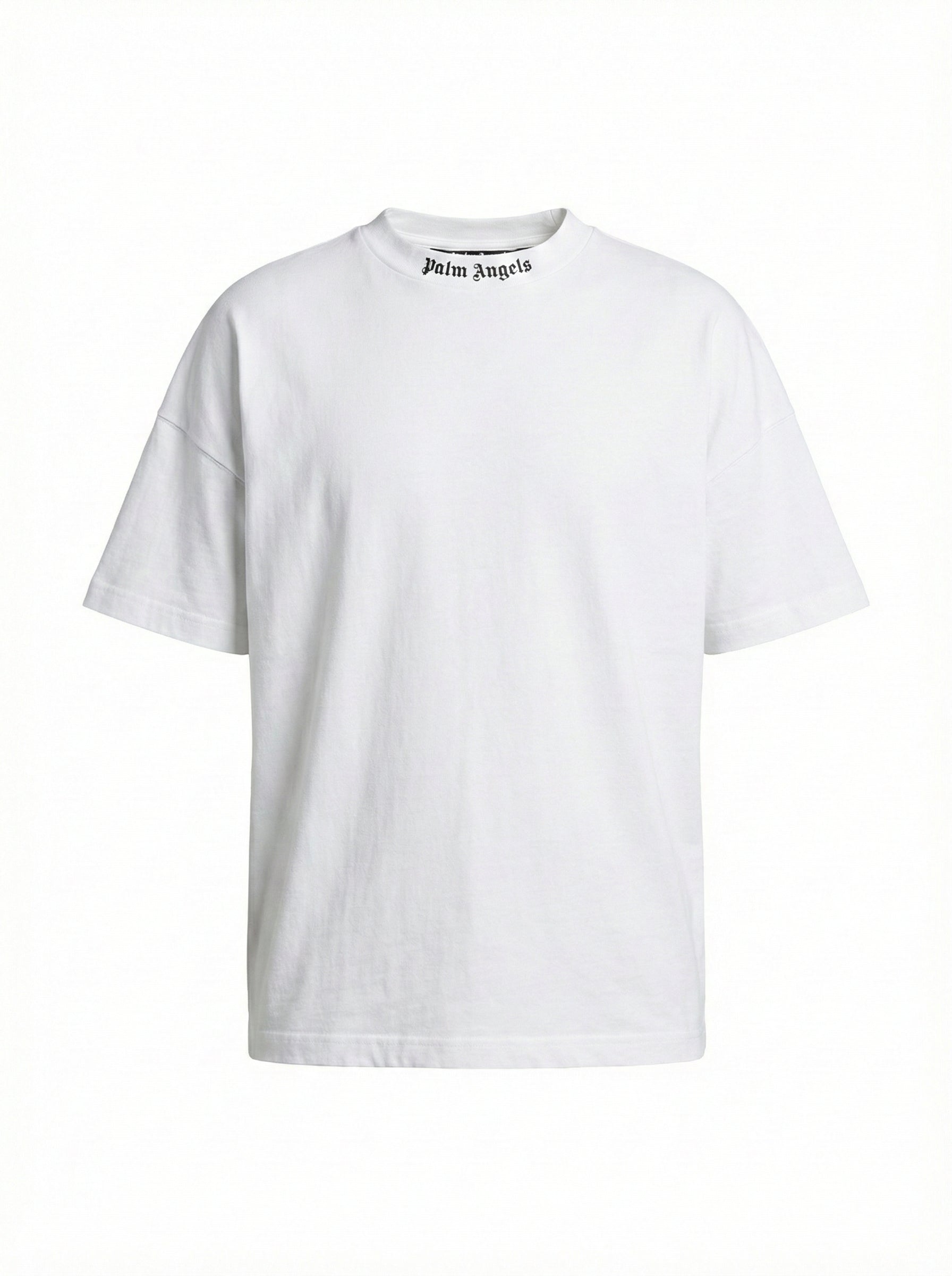 Camiseta Palm Angels Blanca Oversize —