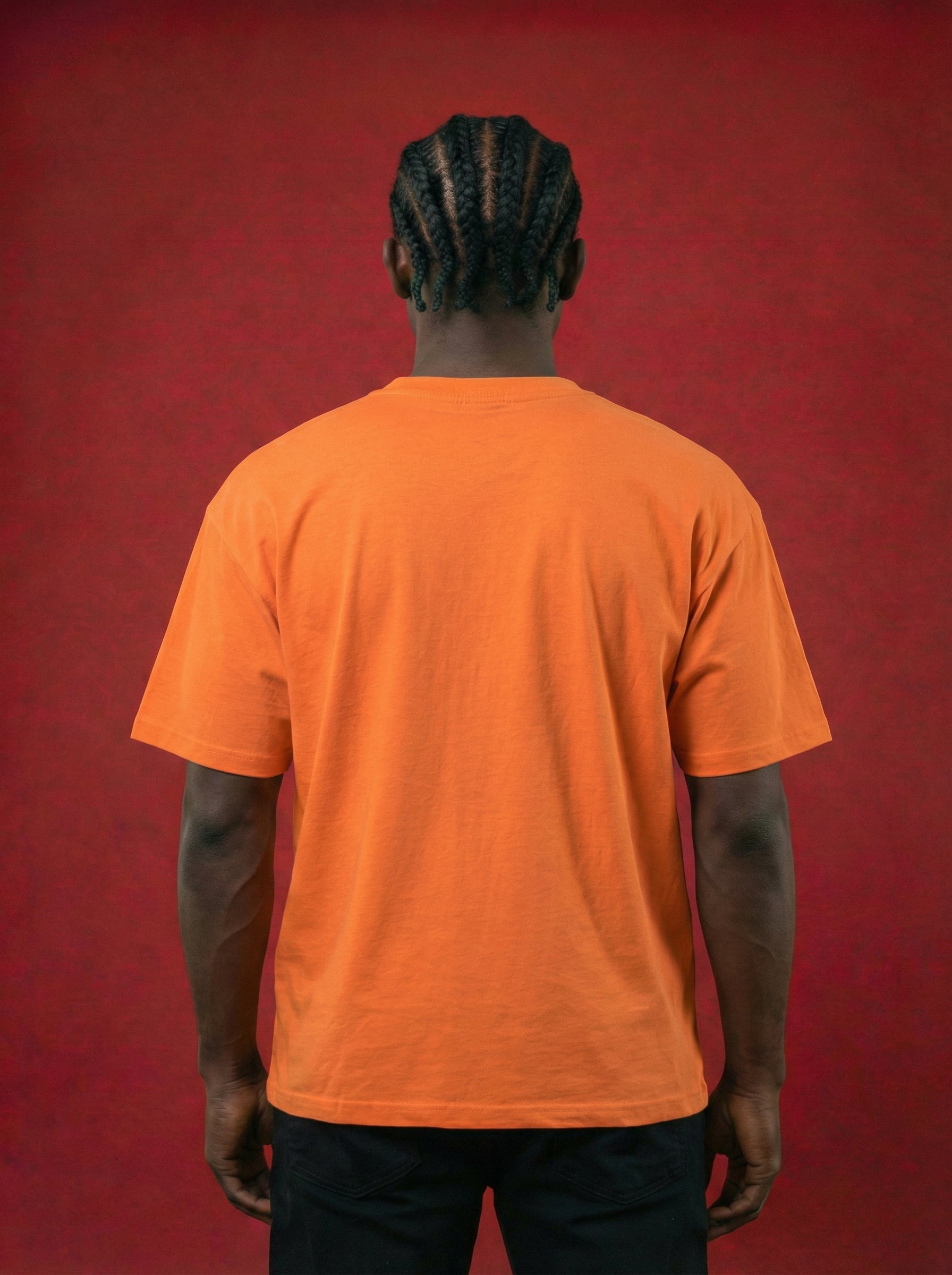 Camiseta Drew House Smiley Naranja —