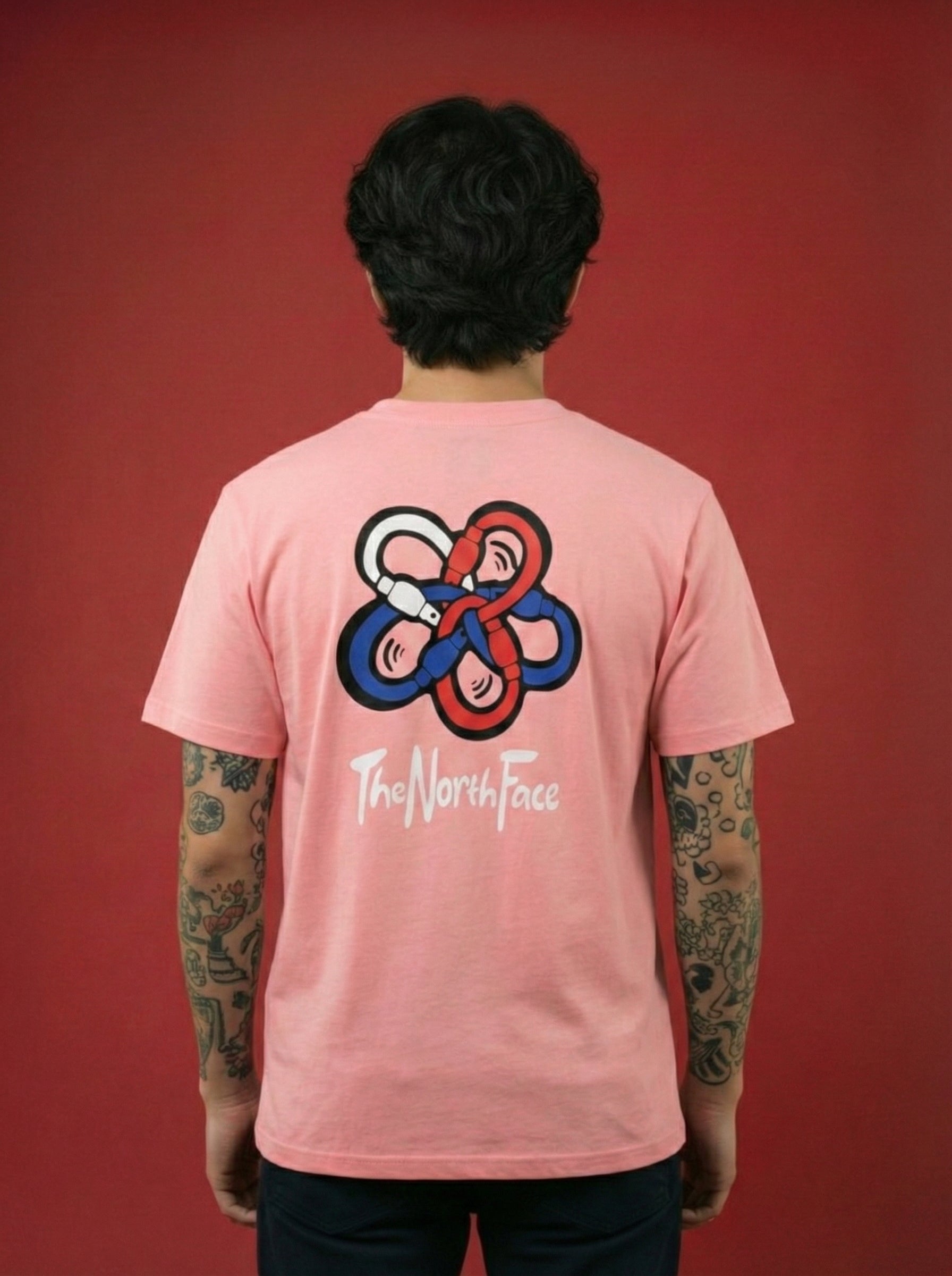 Camiseta The North Face Colaboración con Gucci (ROSA) —