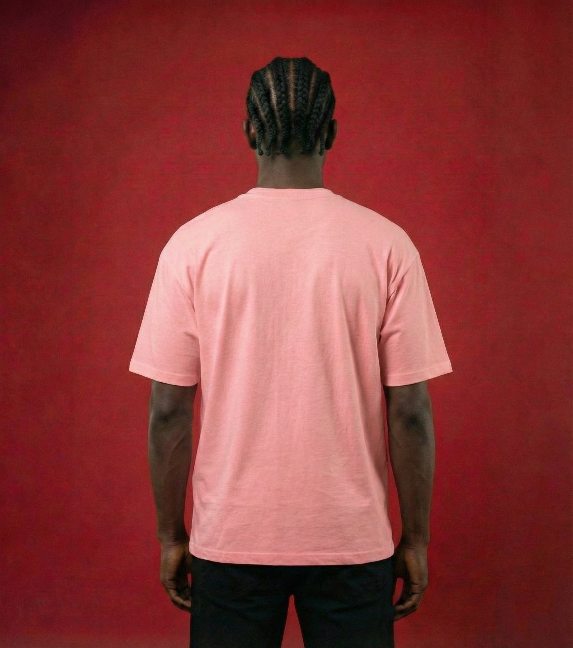 Camiseta Drew House Smiley Logo Rosa —