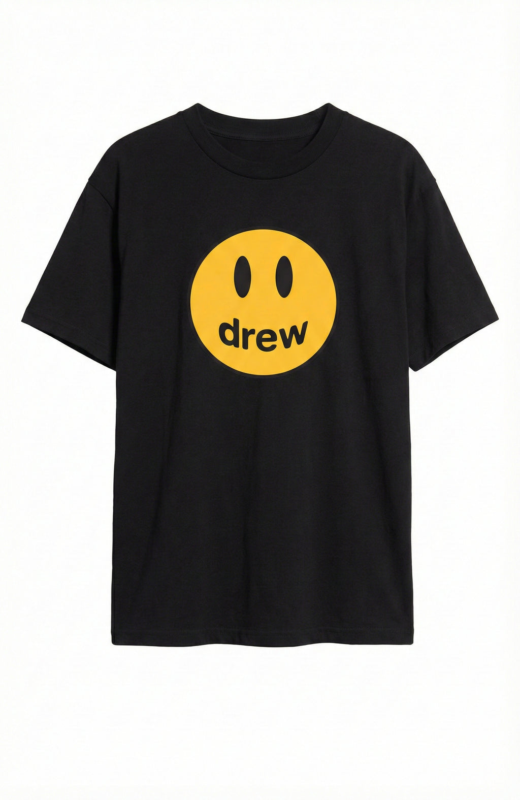 Camiseta Drew House Smiley Logo Negra —