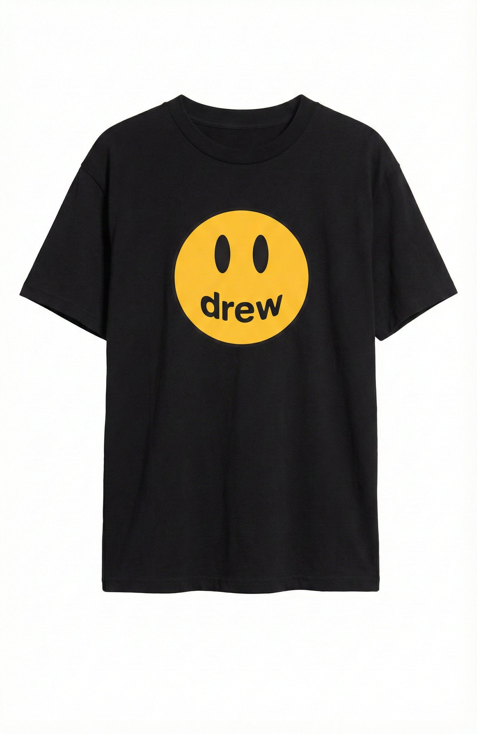 Camiseta Drew House Smiley Logo Negra —
