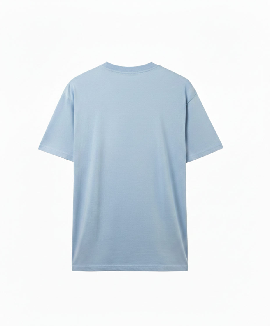 Camiseta Drew House Smiley Logo Celeste —