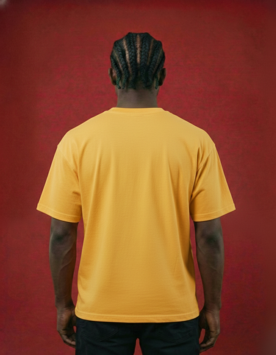 Camiseta Drew House Smiley Logo Amarilla —