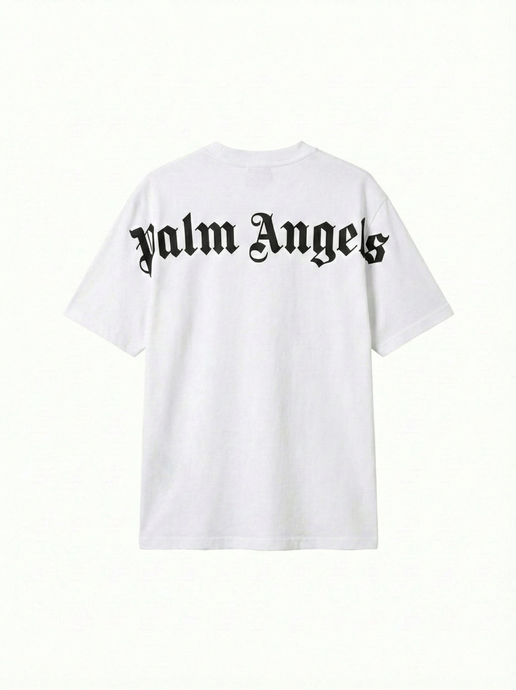 Camiseta Palm Angels Blanca Oversize —