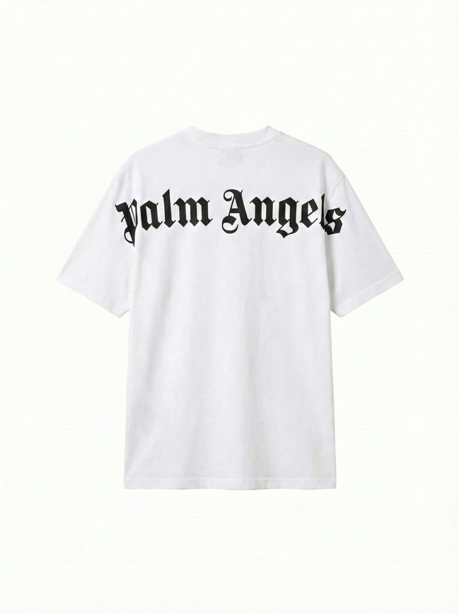 Camiseta Palm Angels Blanca Oversize —