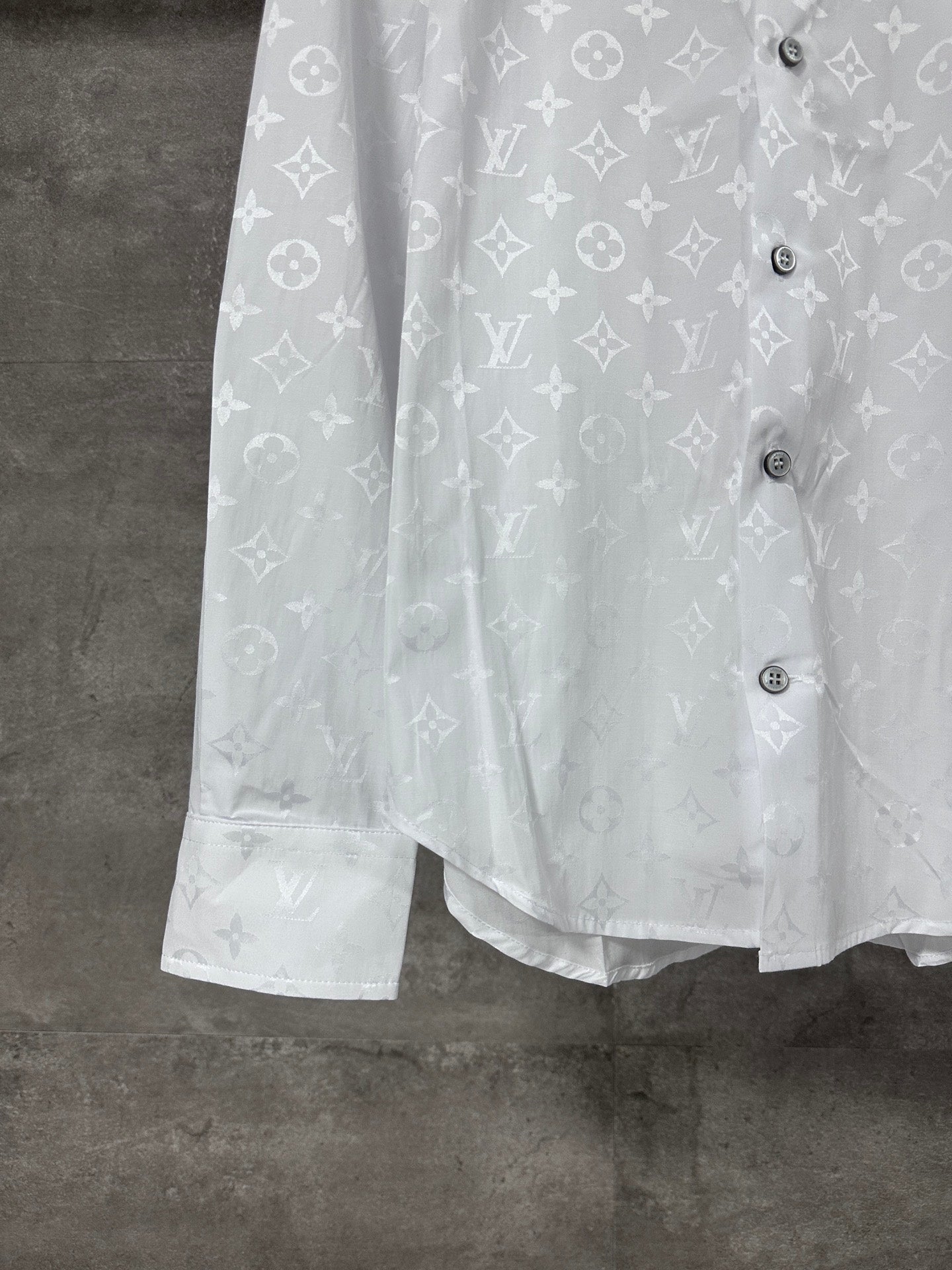 LV Camisa Jacquard Full Print