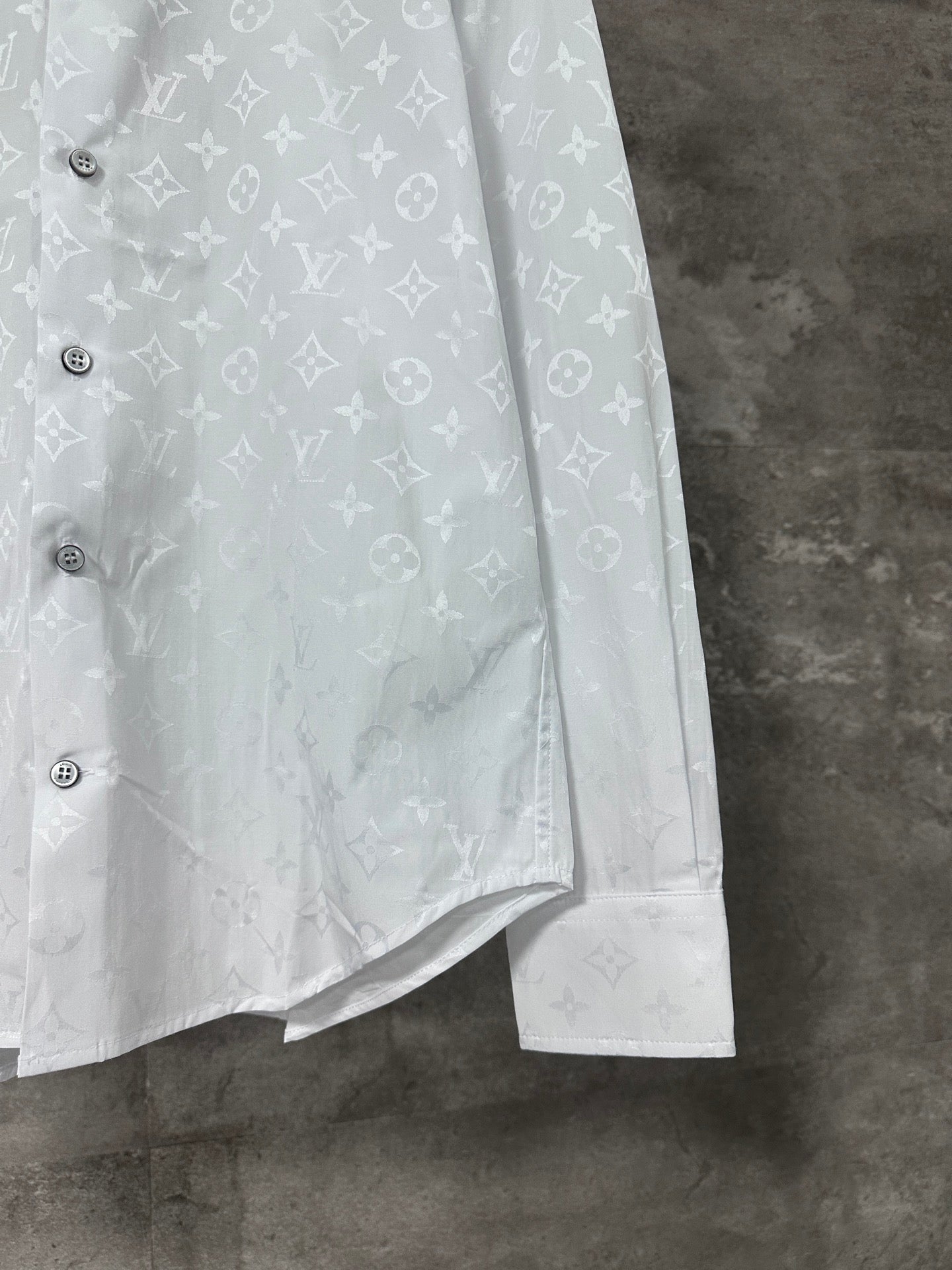 LV Camisa Jacquard Full Print