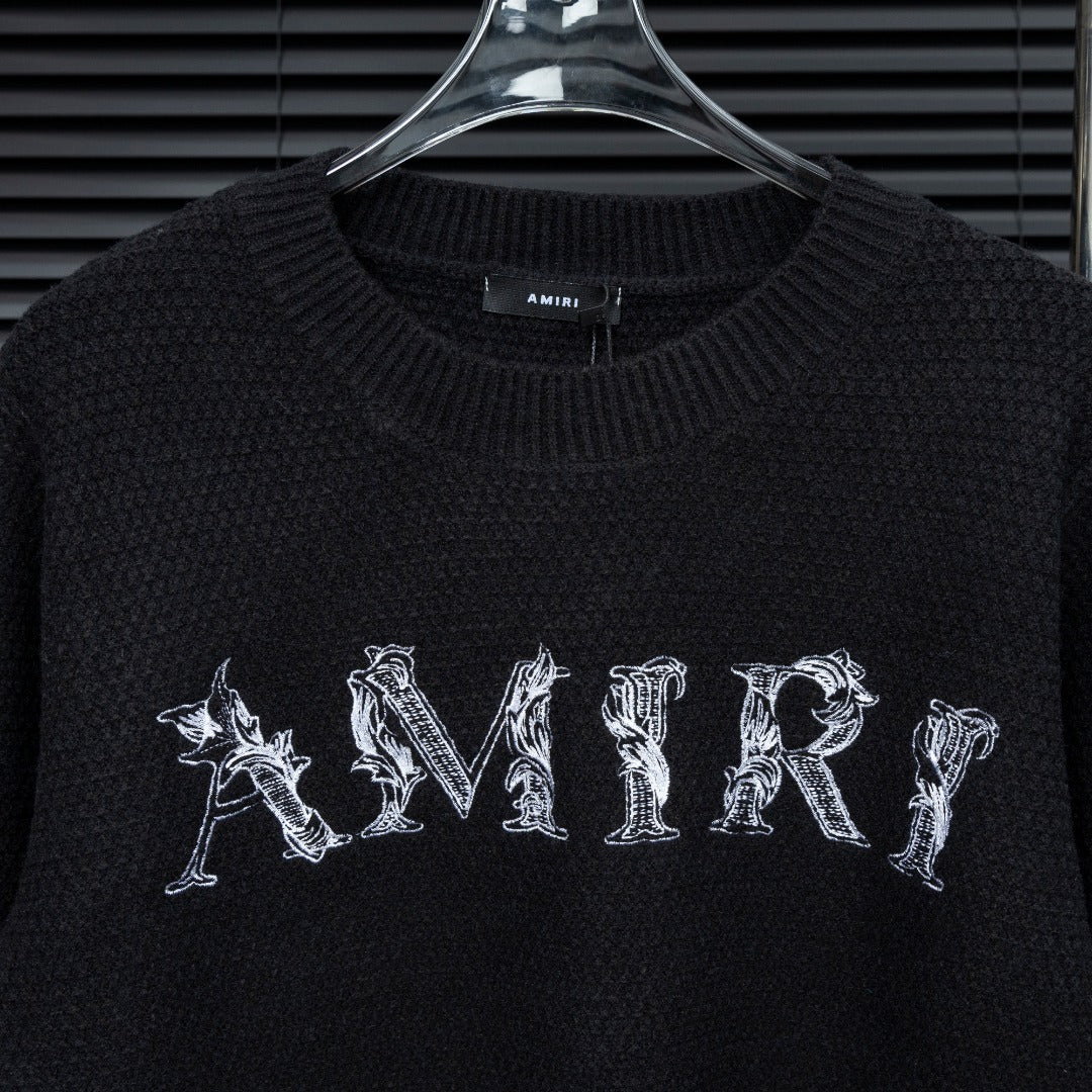 Sweater Premium “Smoke Embroidery Knit”
