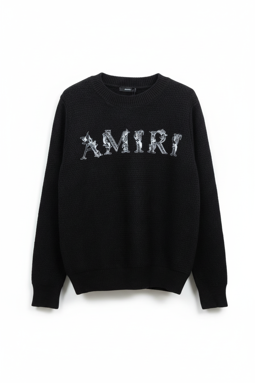 Sweater Premium “Smoke Embroidery Knit”