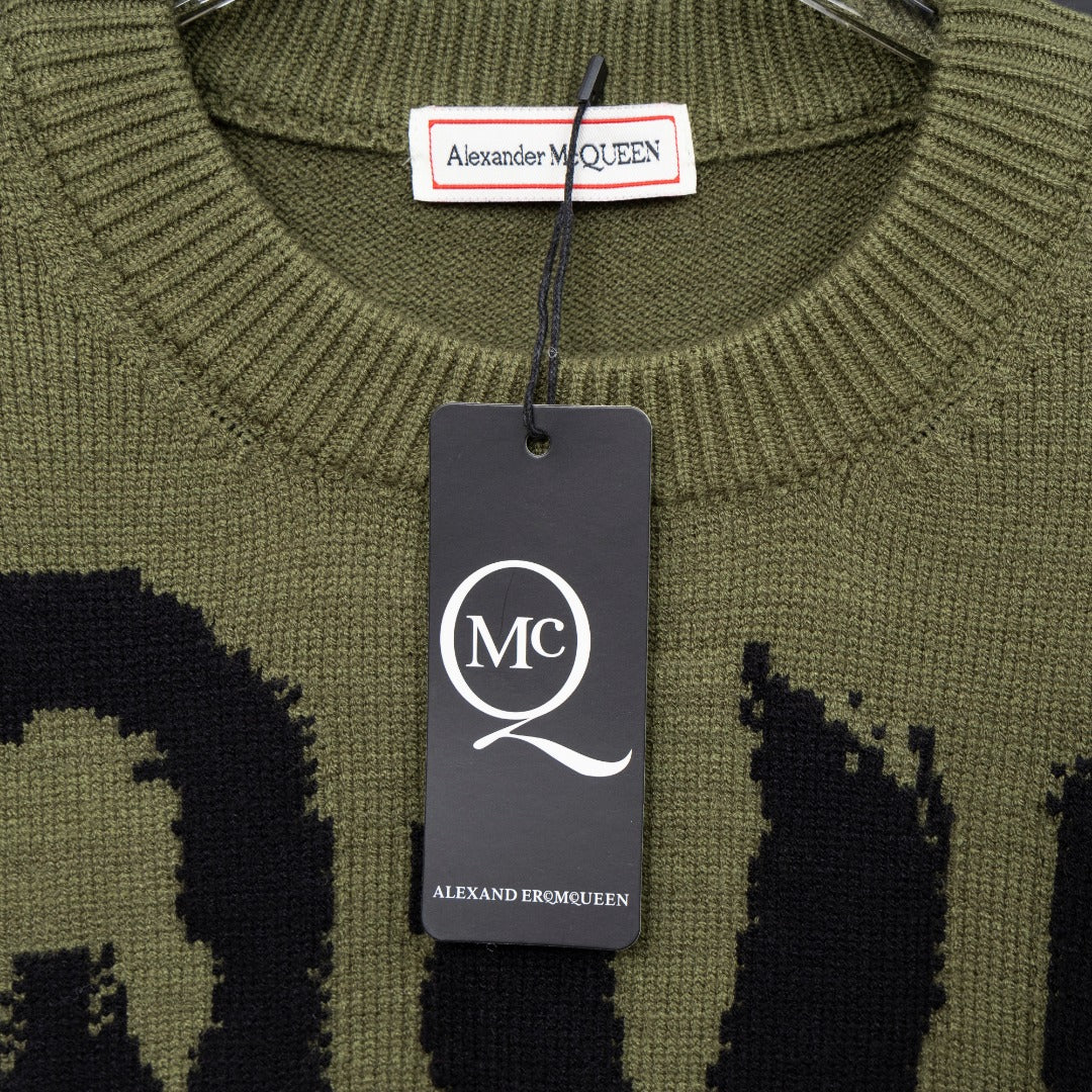 Suéter de Punto con Letras Grandes