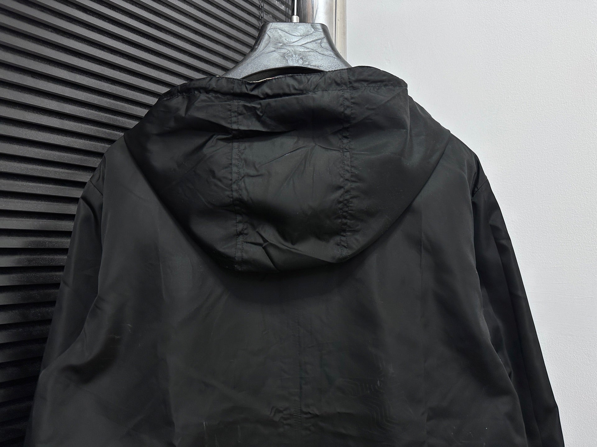 Chaqueta Reversible con Capucha · Estampado de Cuadros Clásico