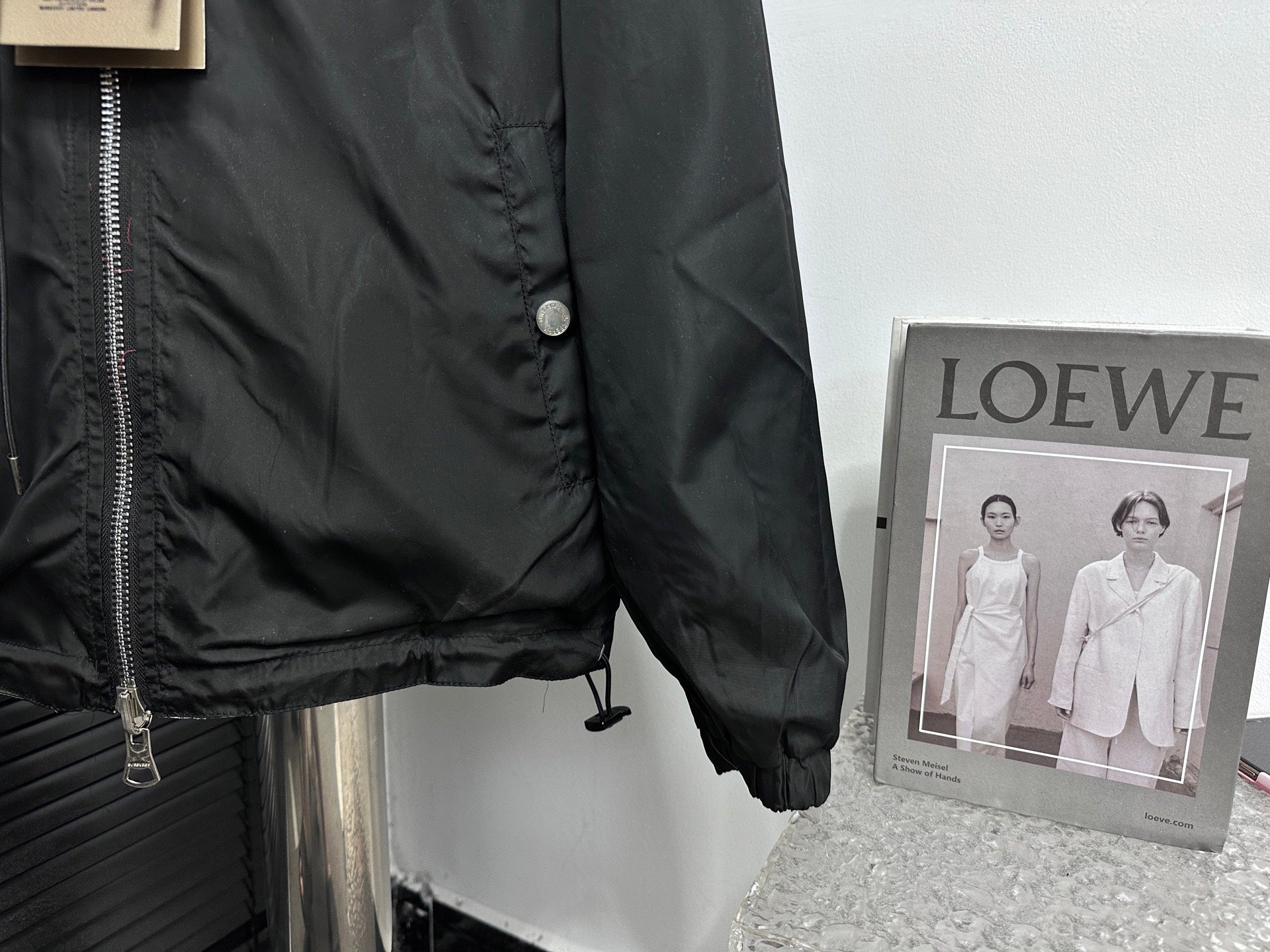 Chaqueta Reversible con Capucha · Estampado de Cuadros Clásico