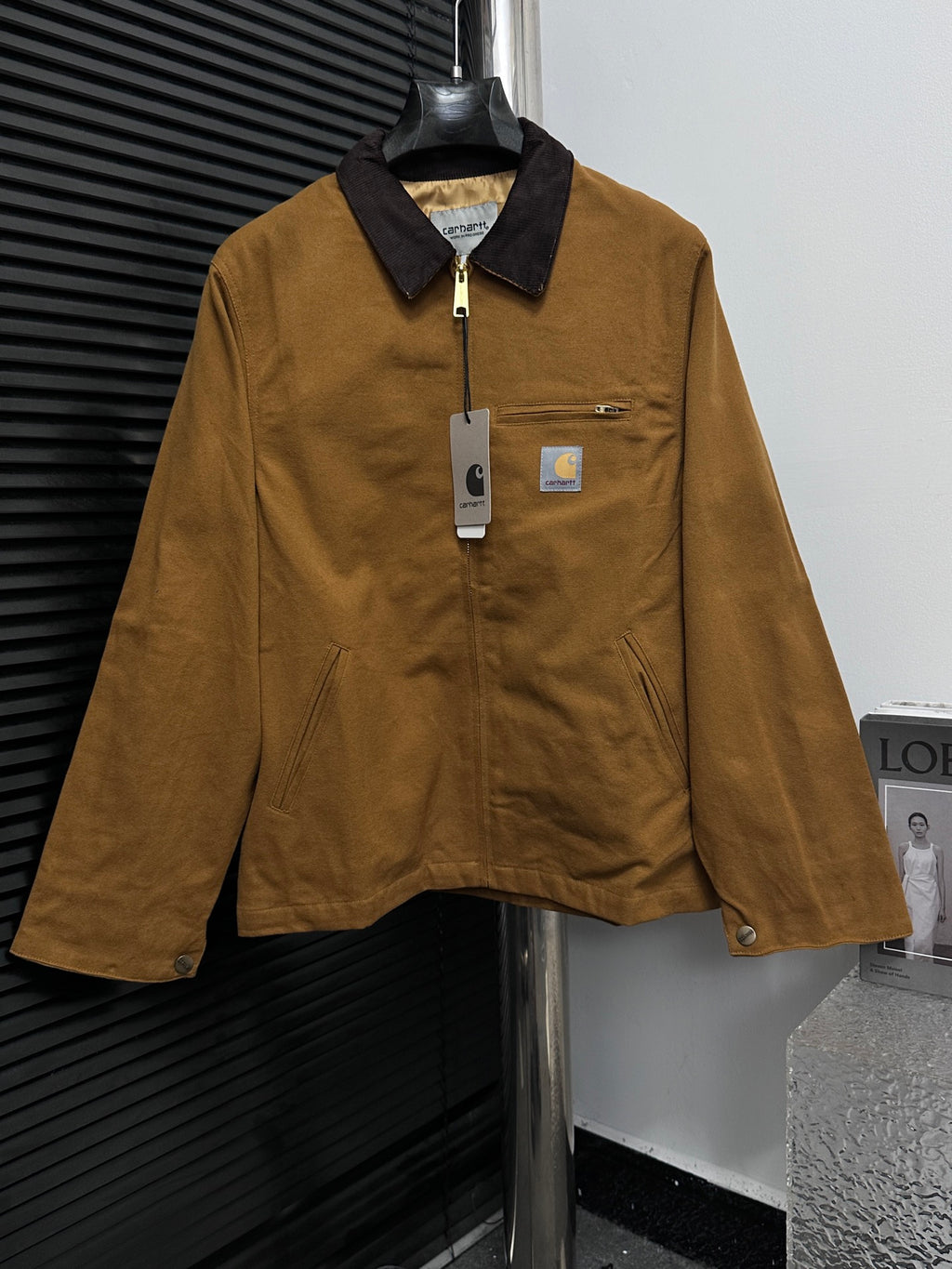 Chaqueta Detroit con Cremallera y Cuello de Pana · Unisex