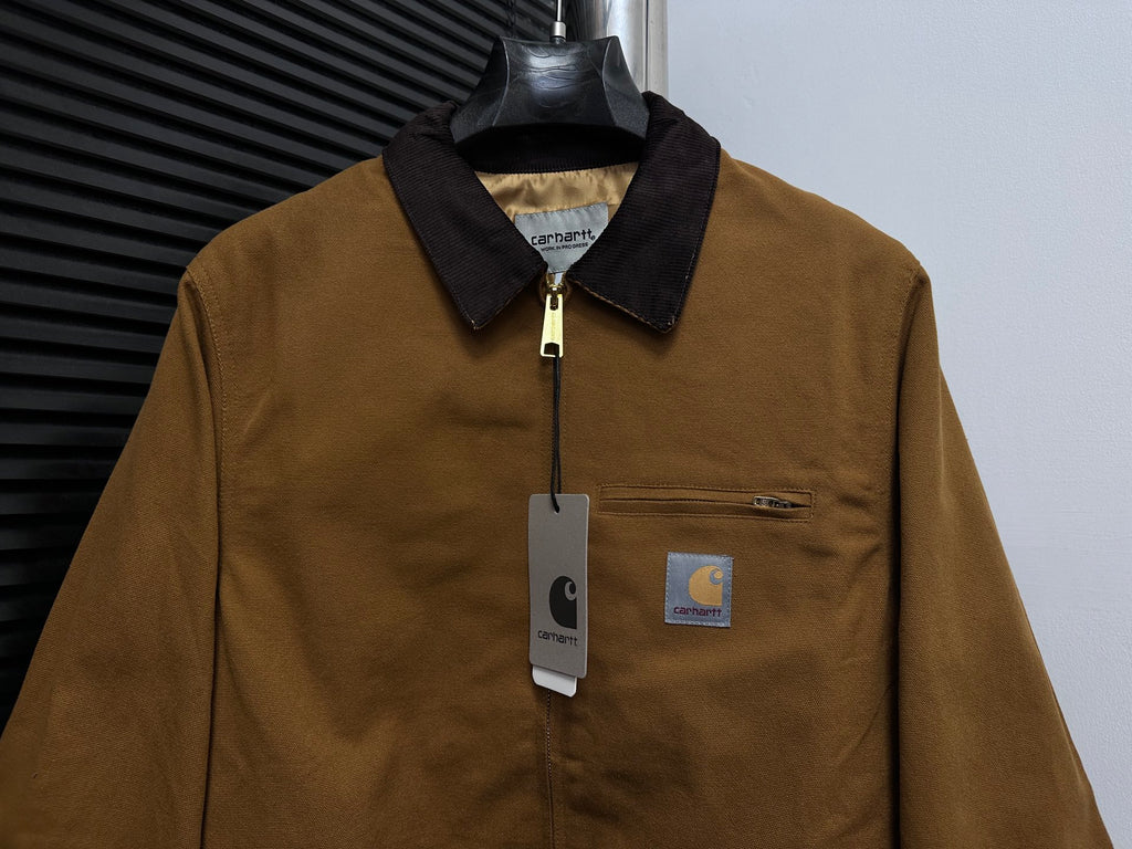 Chaqueta Detroit con Cremallera y Cuello de Pana · Unisex