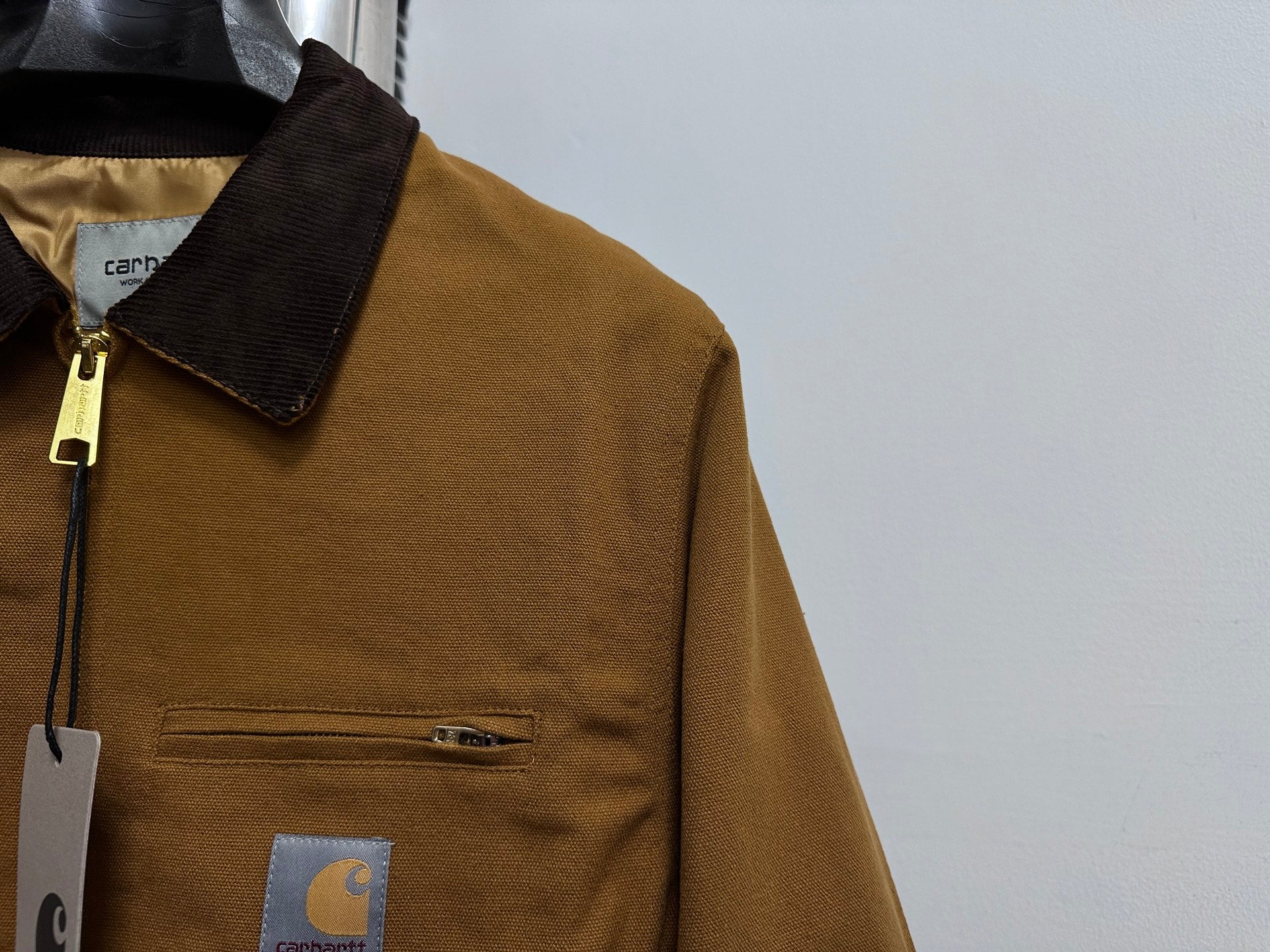 Chaqueta Detroit con Cremallera y Cuello de Pana · Unisex