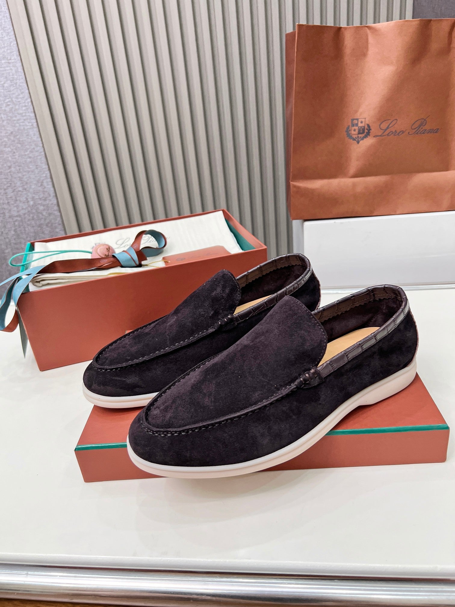 Loro Piana ❤️ Clásico Loafer de Hombre – Edición en Piel de Cocodrilo