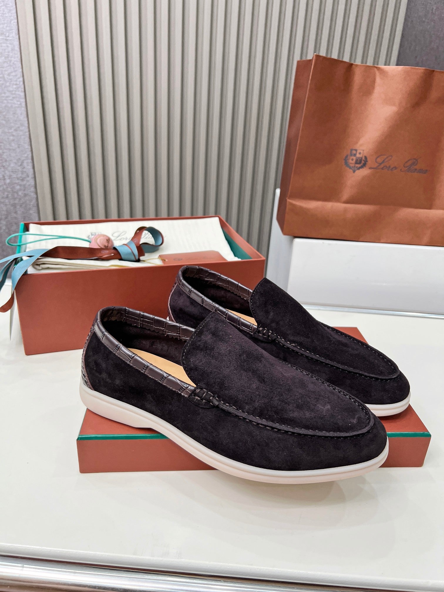 Loro Piana ❤️ Clásico Loafer de Hombre – Edición en Piel de Cocodrilo