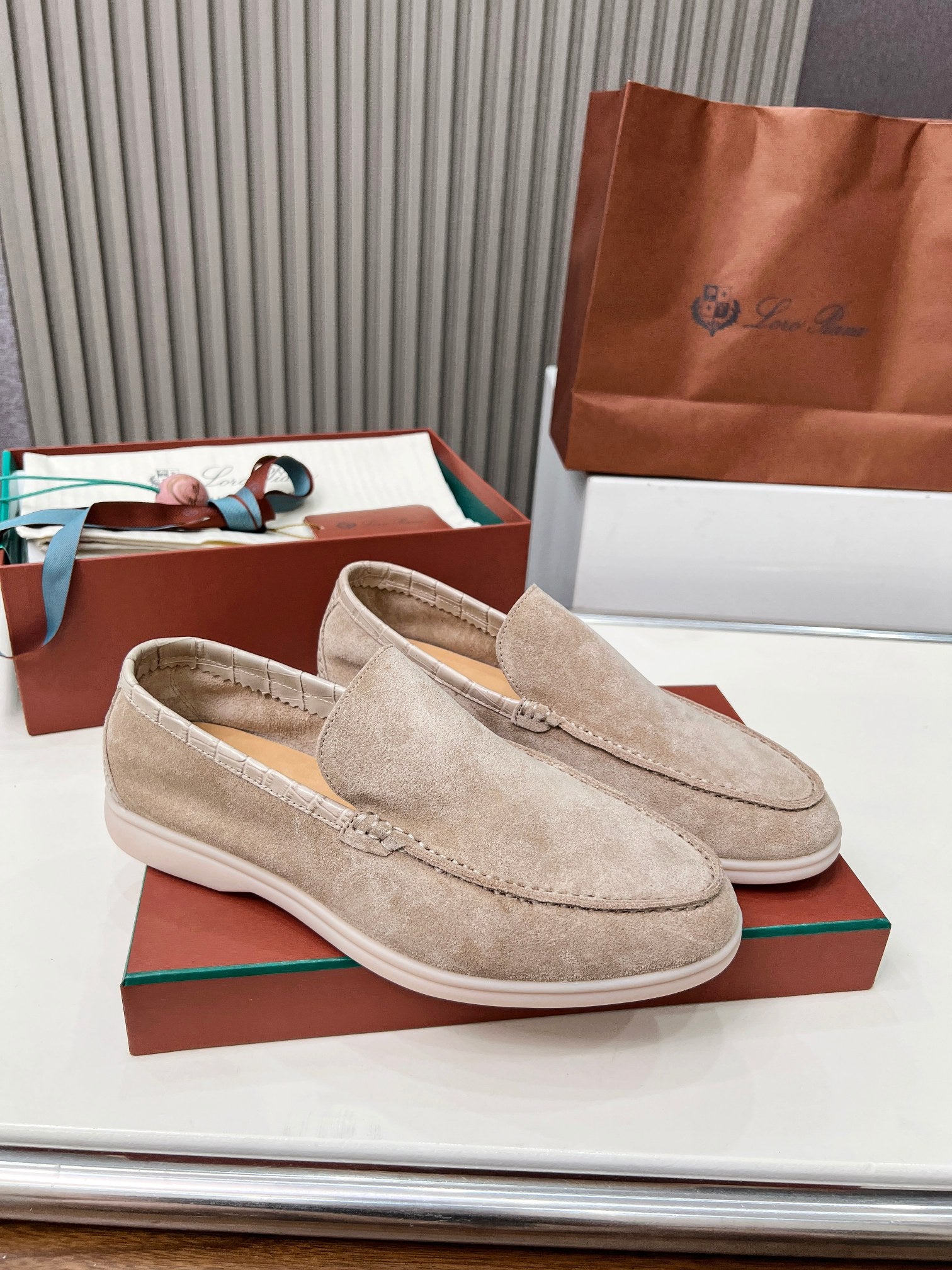 Loro Piana ❤️ Clásico Loafer de Hombre – Edición en Piel de Cocodrilo