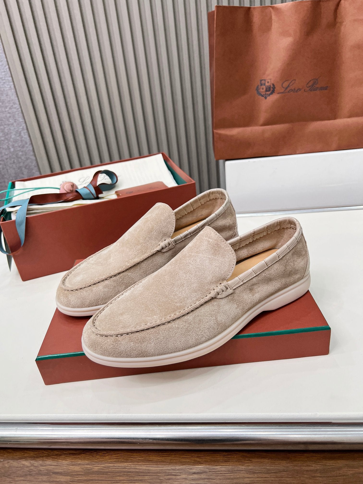 Loro Piana ❤️ Clásico Loafer de Hombre – Edición en Piel de Cocodrilo