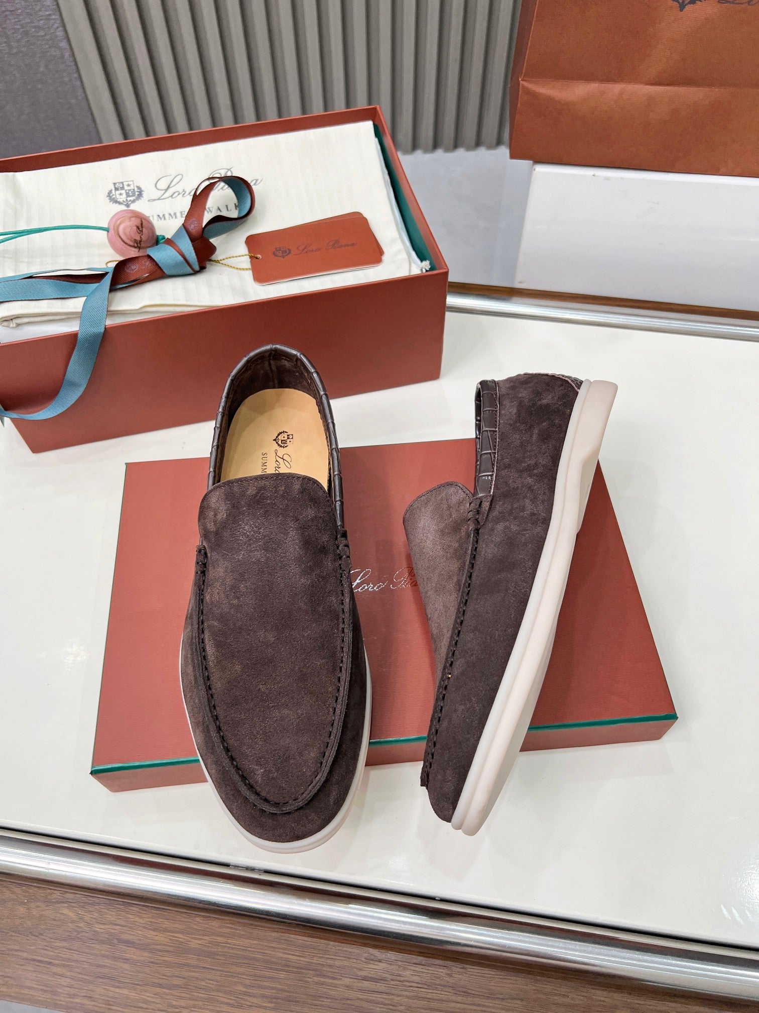 Loro Piana ❤️ Clásico Loafer de Hombre – Edición en Piel de Cocodrilo