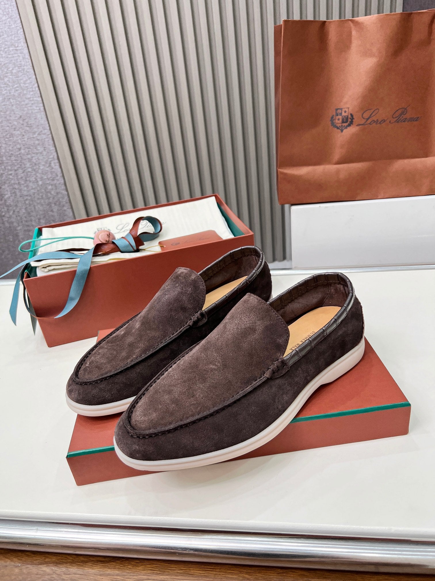 Loro Piana ❤️ Clásico Loafer de Hombre – Edición en Piel de Cocodrilo