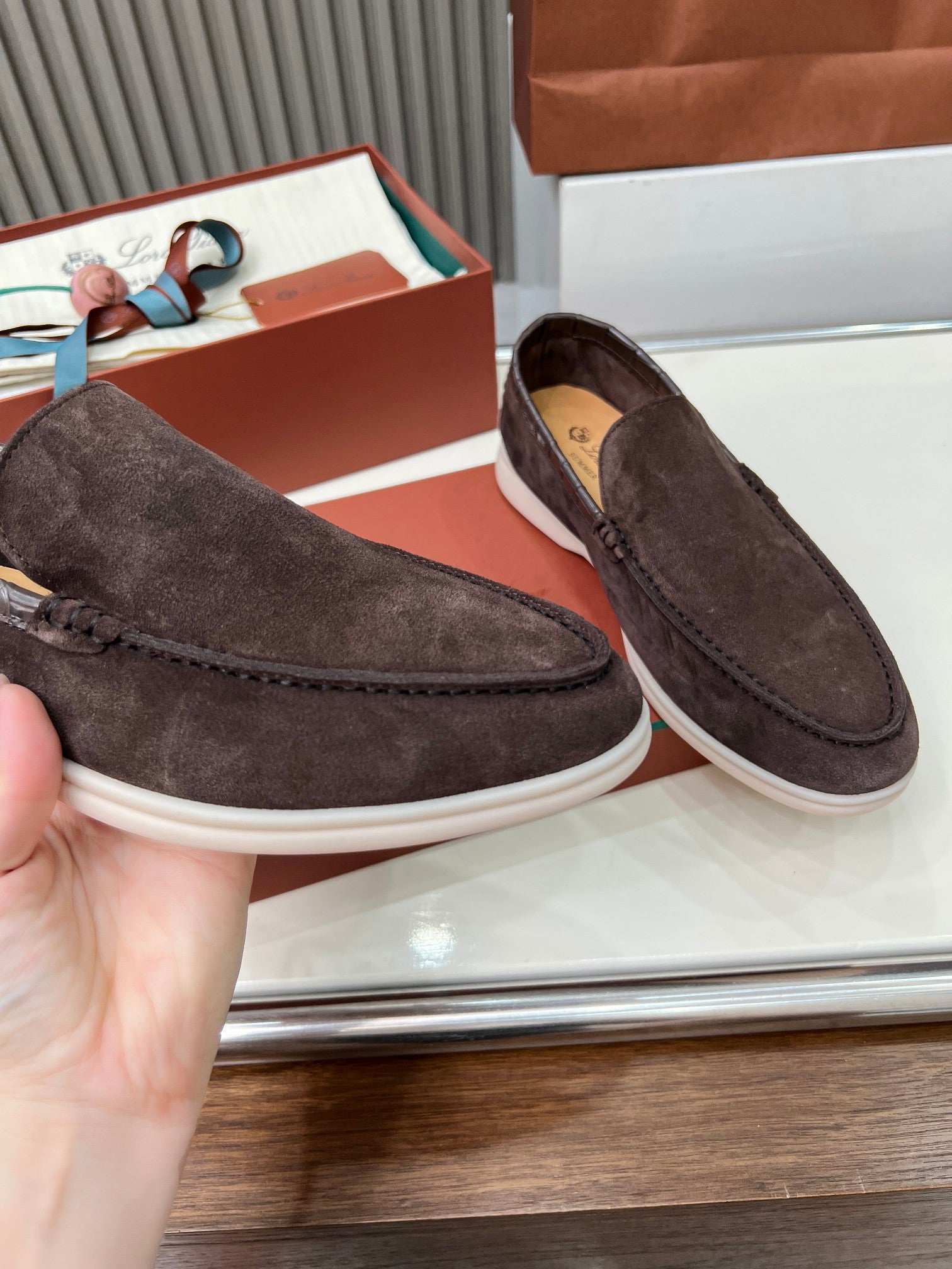 Loro Piana ❤️ Clásico Loafer de Hombre – Edición en Piel de Cocodrilo