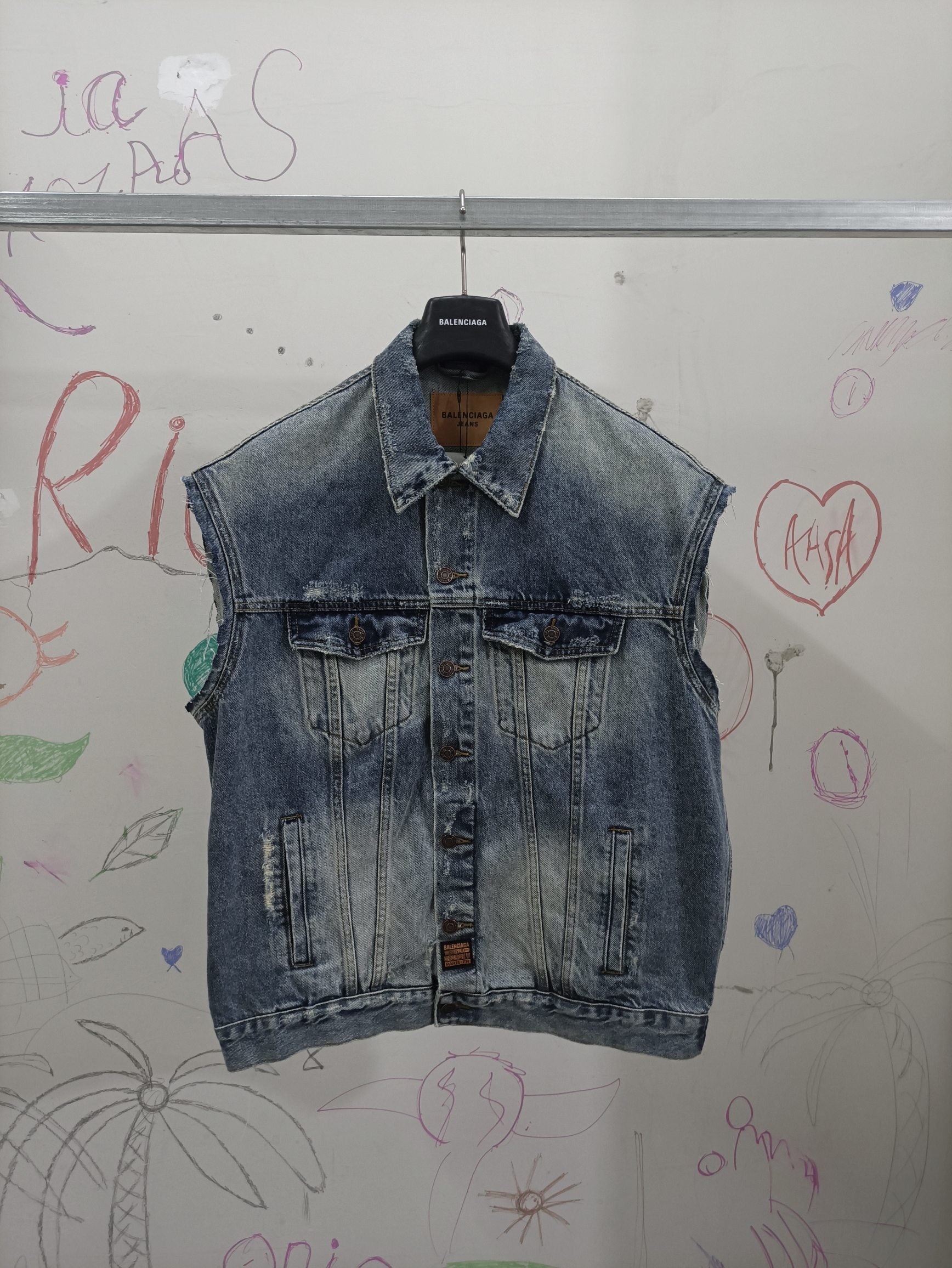 Chaleco Estilo Urbano con Acabado Lavado