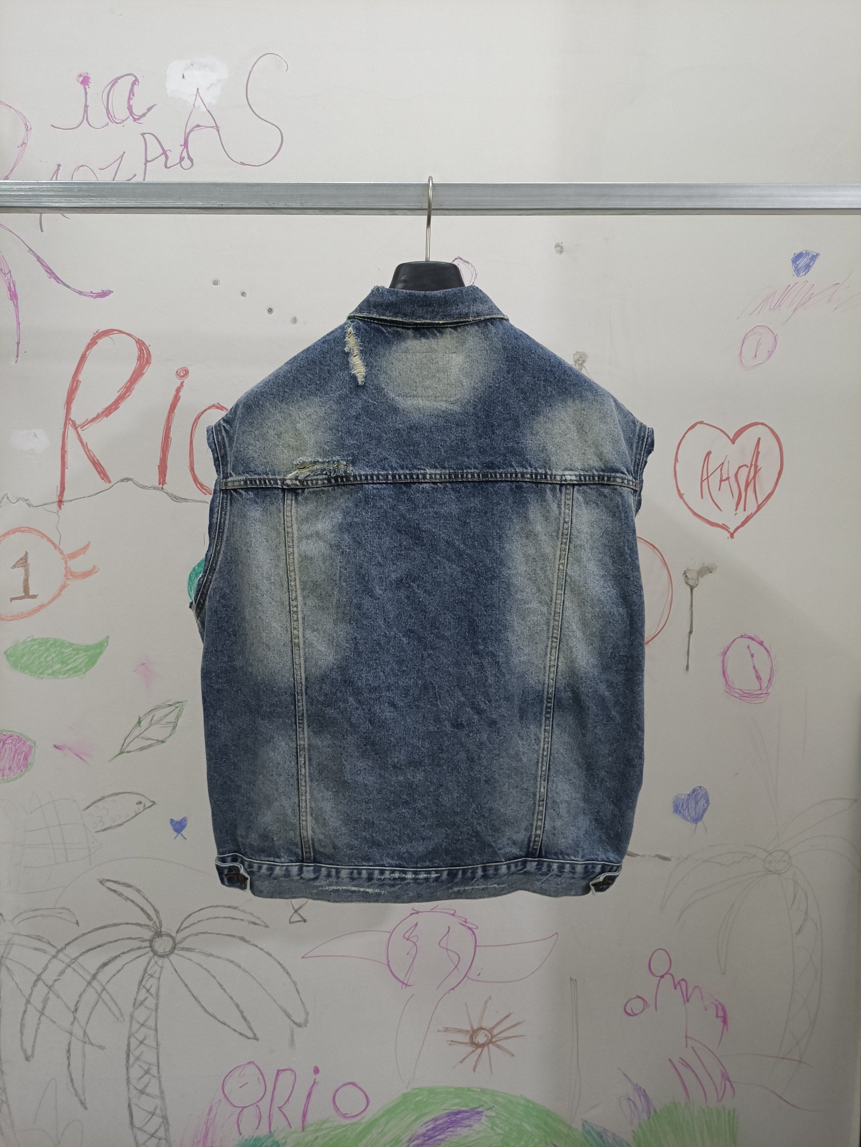 Chaleco Estilo Urbano con Acabado Lavado