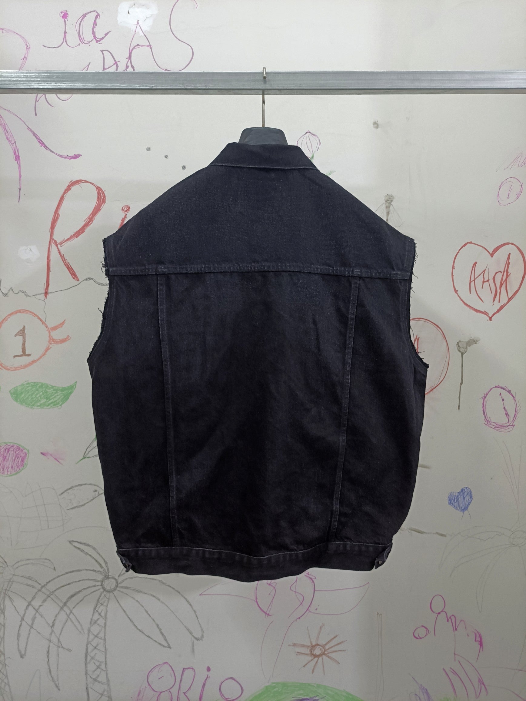 Chaleco Acolchado Clásico en Algodón Negro