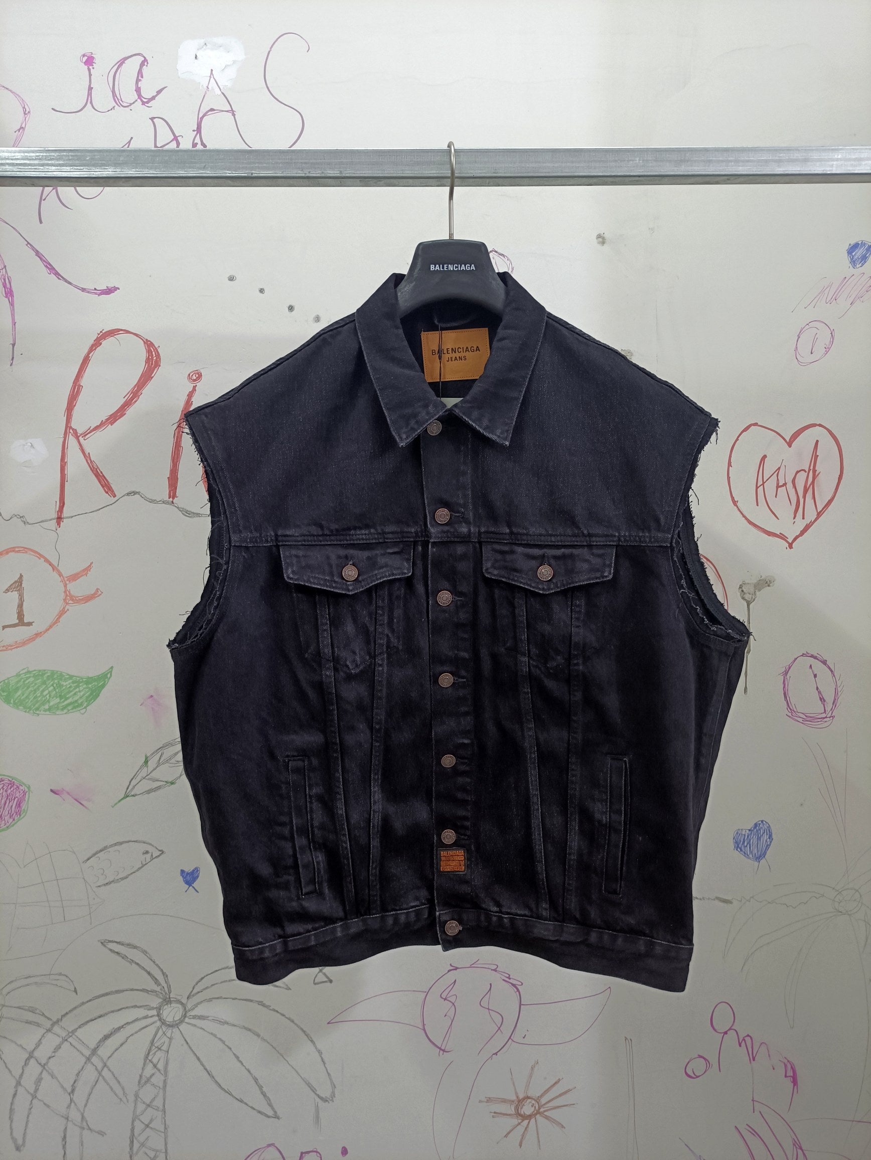 Chaleco Acolchado Clásico en Algodón Negro